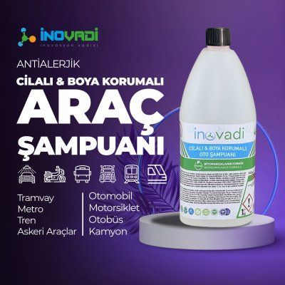 Cilalı & Boya Korumalı Oto Şampuanı / Antialerjik - Biyoparçalanır 1000 Gr.