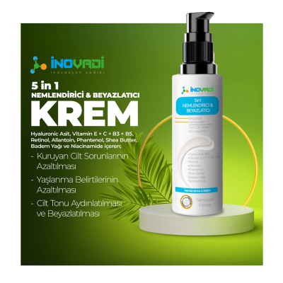 5 in 1 Nemlendirici & Beyazlatıcı Krem 100 Ml.