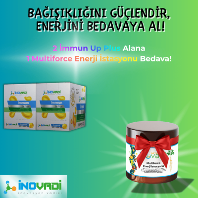2 Immun Up Plus Alana  1 Multiforce Enerji İstasyonu Bedava Kampanyası