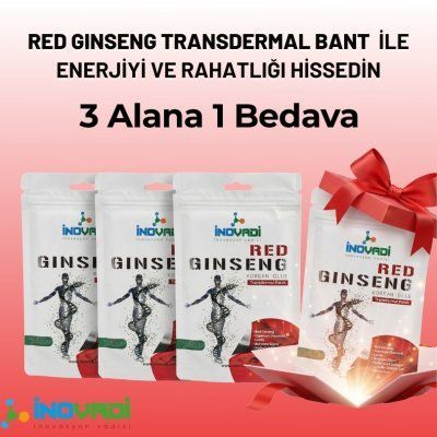 3 Alana 1 Bedava Kampanyası - Red Ginseng Transdermal Bant